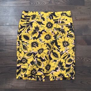 J.Crew Factory floral pencil skirt